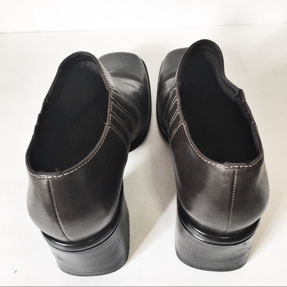 Clarks Dark Brown Leather Ankle Boots Booties - Picture 6 of 14